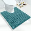 Yimobra Luxury Shaggy Toilet Bath Mat U-Shaped Contour Rugs for