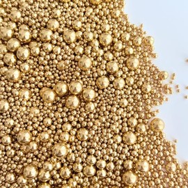 Gold Metallic Sprinkles (Mix, 40 Grams)