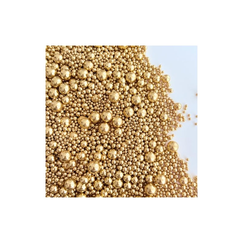 Gold Metallic Sprinkles (Mix, 40 Grams)