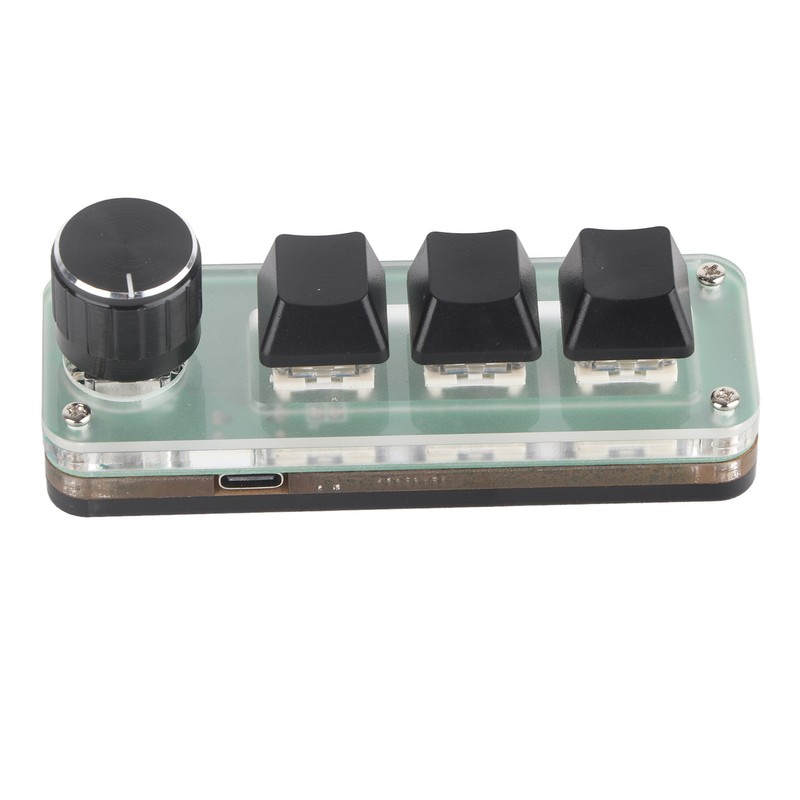 3 Key Small Keypad Multifunctional Shortcut RGB Backlight USB Mechanical