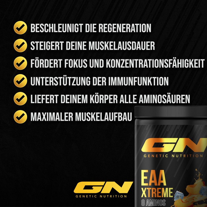 GN Laboratories EAA Xtreme (Ice Tea Peach) - 500g EAAs