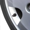 XDG 4Pcs Rustproof Zinc Alloy Chrome Car Tire Valve Stem