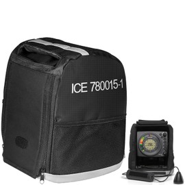 Ezbzyz 780015-1 Carrying Case for Humminbird ICE Flasher ICE 35, ICE 45, ICE 55 Models, CC ICE Fishing Flasher Soft Sided Carrying Case Storage Travel Bag for Portable GPS Navigator