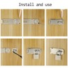 2 Sets Door Padlock Hasp Heavy Duty Stainless Steel Padlock