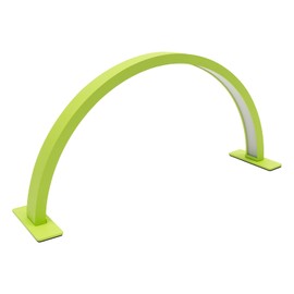 LyeXD Half Moon LED Light for Nail Desk 36W, Professionals Led Light w/Adjust Brightness 3000K‑6000K 2400 Lumen LED Manicure Lamp Desk Lamp, Half Moon Desk Lamp for Lash Eyelash Extension (Green)