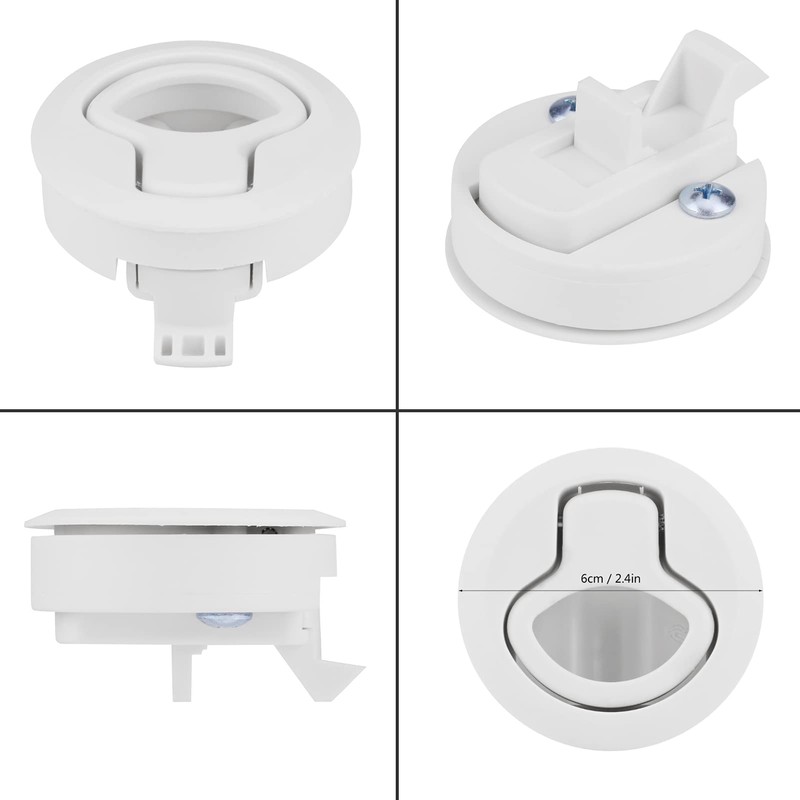 Flush Pull Hatch Latch Marine Boat Plastic Flush Pull Latch