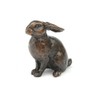 Butler & Peach Detailed Small Solid Bronze Bunny