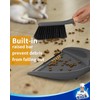 MR.SIGA Dustpan and Brush Set | Bamboo Handle | Durable