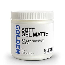 GOLDEN Acrylic Medium, 16 Ounce jar, Soft Gel Matte