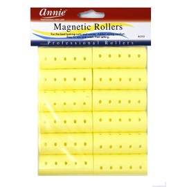 Annie Magnetic Rollers 12 Count Yellow 7/8" #1353