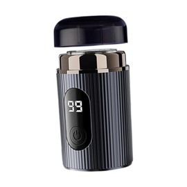 perfeclan Travel Approved Facial Hair Removal Gentle Painless Shaving Electrics for Men Portable for Travel Agencies Office Grey