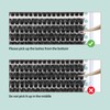 FADVAN Cluster Eyelash Extensions 280 Pieces Curl D Eyelashes Individual