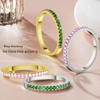 Hexasider 14K Gold Plated Ring Stack for Oura Ring Gen