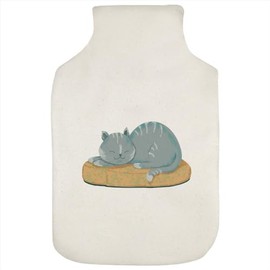 'Cute Grey cat' Hot Water Bottle Cover (HW00031552)