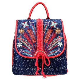 Montana West Embroidered West Collection Backpack (Red)
