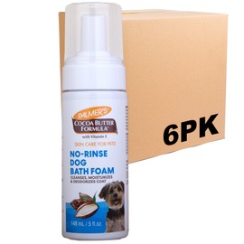 Palmer's for Pets Bath Foam with Cocoa Butter 5 Fl Ounces; Waterless Dog Grooming Foam with Vitamin E and Cocoa Butter, Foaming “Dry Shampoo” for Dogs