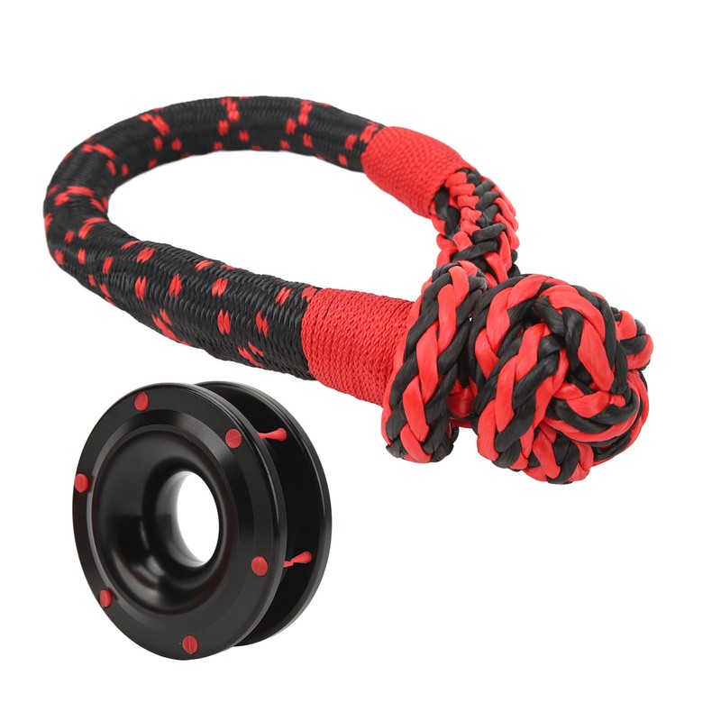 Rope Retention Pulley Soft Shackle Combo 22000lbs Heavy Duty for