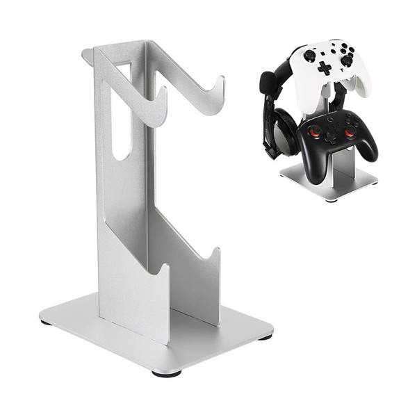 Folgtek Gamepad & Headphone Holder Stand on Table for Two