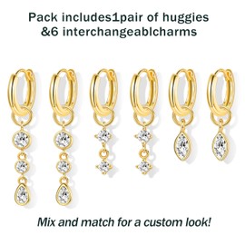 Dochais S925 Women's Earrings, Cubic Zirconia