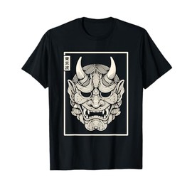 Yokai Hannya Oni Mask Japanese Devil Japanese Demon Oni Mask T-Shirt