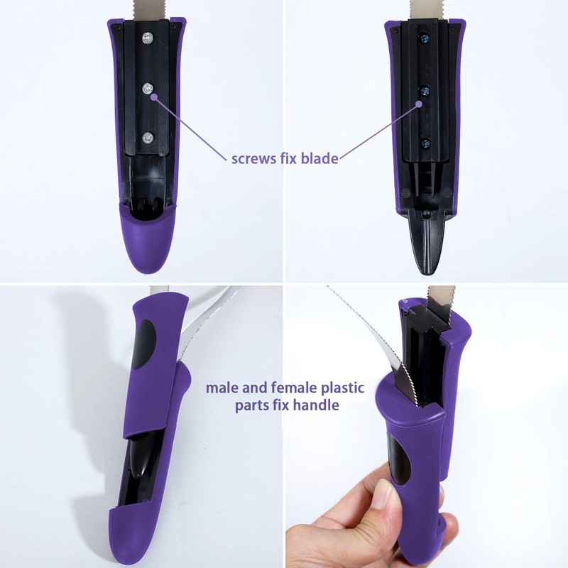 BOTH WINNERS Dual-Sided Shedding Blade with Stainless Steel Blade, De-Shedding