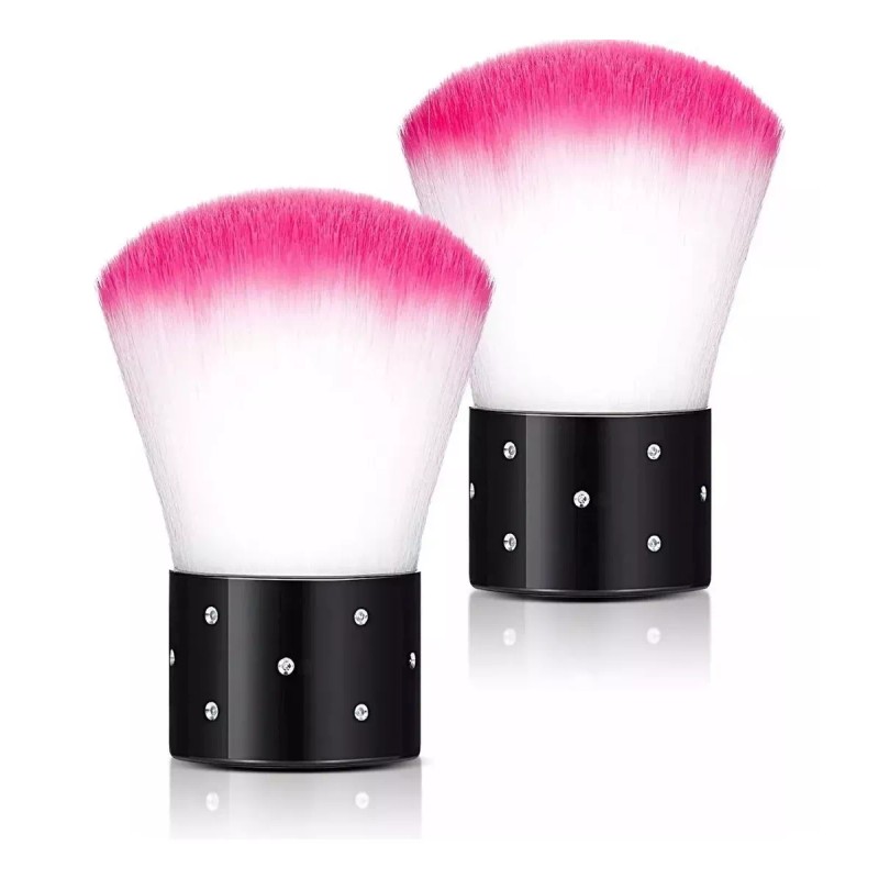 Mafab 2 Piezas Brocha Rubor Sombra Limpia Uñas Polvo Multiusos