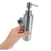 Gatuida Stainless Steel Wall Mounted Manual Soap Dispenser Durable Bathroom