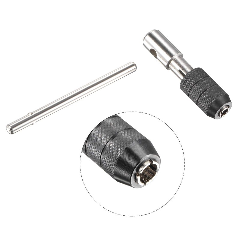 sourcing map Adjustable T-Handle Tap Wrench Set, M3 M4 M5