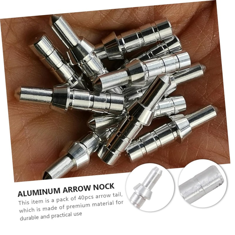 Kisangel 40pcs Aluminum Arrow Arrow Tails Accessories for Enhanced Archery