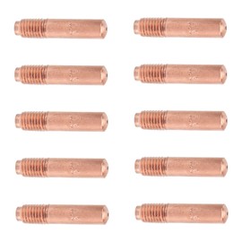 MIG Welding Contact Tip, 0.9mm Conductive Nozzles Small Accessories 10PCS Contact Tips Copper Welding Contact Tips for Welding