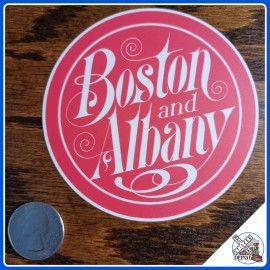 Boston & Albany Railroad laminated die-cut vinyl sticker