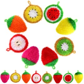 Acshio 16 Pieces Fruit Dish Scrubber, Non Scratch Dish Washing Sponge, Double Layer Reusable Kitchen Scrubber Cleaning Sponge for Dishwashing, Cleaning Dishes, Cookware Tubs Sinks