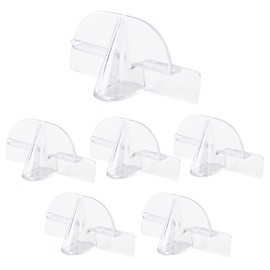 Dexprosy 6Pcs Wall Mounted Eyeglass Holder – Clear Sunglasses Storage Rack, Self Adhesive Glasses Organizer for Home Office and Store – for Men Women