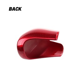 MACHSWON Car Accessories ABS Gear Shift Knob Cover Trim Cap for Honda Civic 2022-2023, CR-V 2023, HR-V 2023, Accord 2018-2023 - Red Carbon