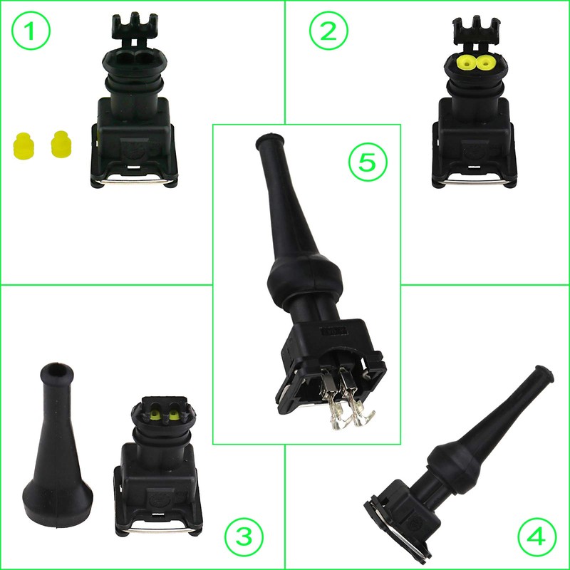 Injector Connector EV1 Injector Wiring Waterproof Connector EV1 Connector EV1