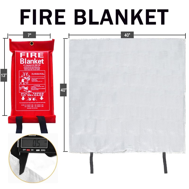 BW Wealthy Emergency Fire Blanket for Home and Kitchen -