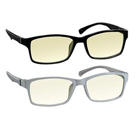 TruVision Readers Computer Reading Glasses 9601-2-Black-White-2.75