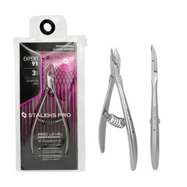 STALEKS PRO by Natury Nails Professional Cuticle Nippers 3 mm Stainless Steel Expert (NE-91-3)