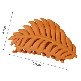 Green Hair Clamps Leaf shaped Many Teeth Big Claw Clips 3.5 Inch Non slip Leaves Hair Catch Barrette Jaw Clamp Hairpins for Women Girls Thin Thick Hair, Hair Clips, Hair Accessories Claws