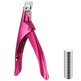 Qianyu Professional Acrylic Nail Clippers Cutters Adjustable Stainless Nail Trimmer Manicure Tool Nail Cutter with Length Measurement for Salon Home Art Acrylic Fake Nail
