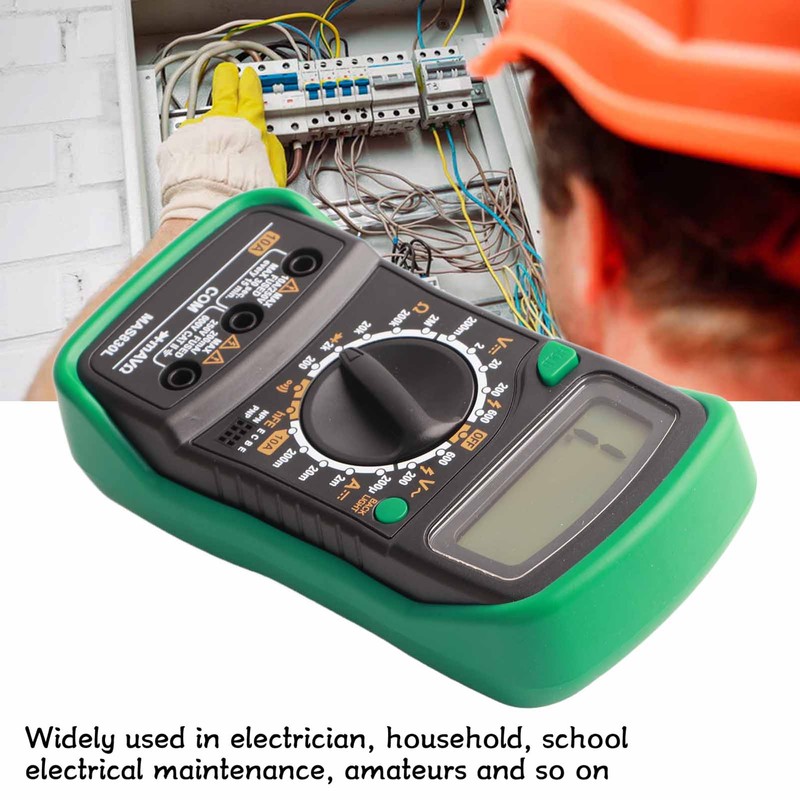 MAS830L Digital Multimeter Portable High Accuracy Button Electrician Meter Digital