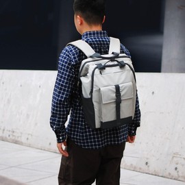 SUNNY BIRD Laptop Backpack, 15.6 Inch Laptop Work Bag, Wide Open Casual Daypack for Women, Men and Adult (Grey)