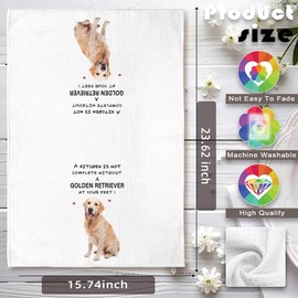 Golden Retriever Gifts for Women,Golden Retriever Dog Kitchen Towels,Goldendoodle Gifts,Golden Retriever Decor,Golden Retriever Gifts,Dog Towels,Yellow Lab Gifts,Yellow Lab- Dog Mom Gifts for Women