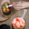 YUXIANLB 2pcs Folding Spoons & 2pcs Foldable Forks for 10oz