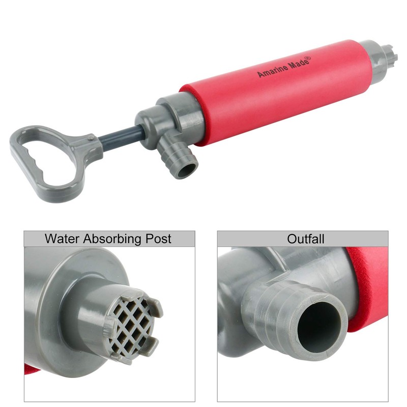 Amarine Made Kayak Bilge Pump Hand Pump Floating Hand Bilge
