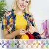 10 Crochet Hooks, Adjustable Crochet Guide Rings for Finger Knitting,