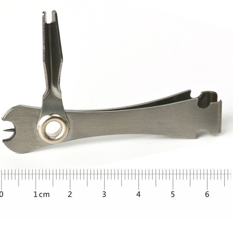 Newshot Fishing Line Scissors Nail Clippers Eye Hook Sharpener Tin