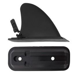 LOOEEL 2 pares de aletas de surf, aletas inflables para tabla de remo, aleta central de 4 pulgadas con base, aleta desmontable para tablero de remo, tabla de surf, kayak