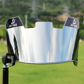 Football Visor Football Helmet Visor Scratch Resistant UV Block Facial Protection Visor for Youth & Adult  DU052 - Color: clear silver