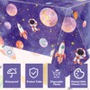 4 Pack Space Tablecloth Galaxy Table Cloth Rocket Astronaut Table